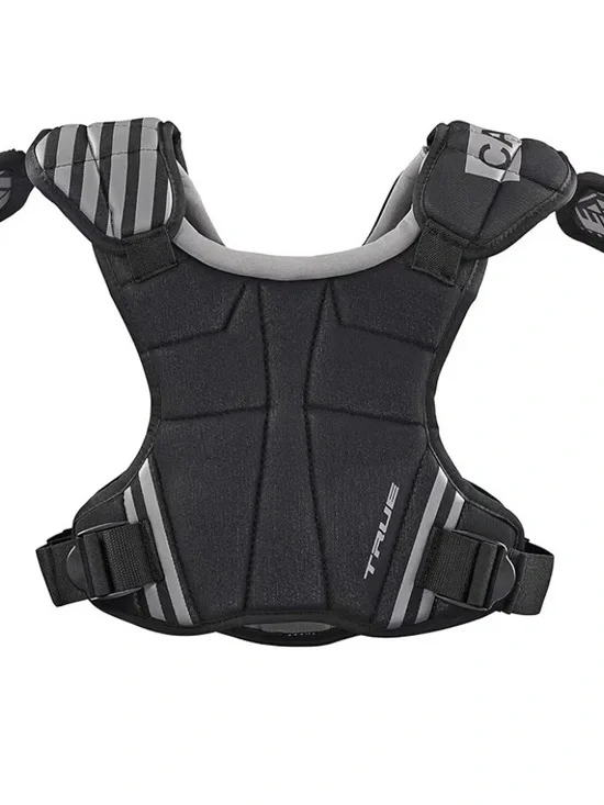 Cadet Protective Chest Protector Vest - Black & Gray Lacrosse - Picture 2 of 7